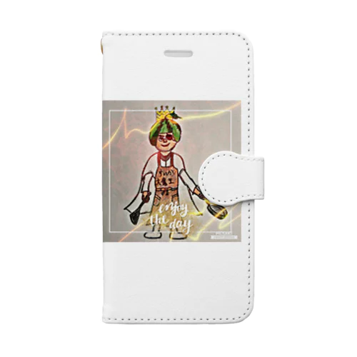 すいか大魔王 ｶﾗｰ（柚 YUZU オリジナル ） Book-Style Smartphone Case