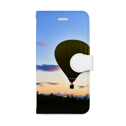 ニセコの夕空と気球 Book-Style Smartphone Case