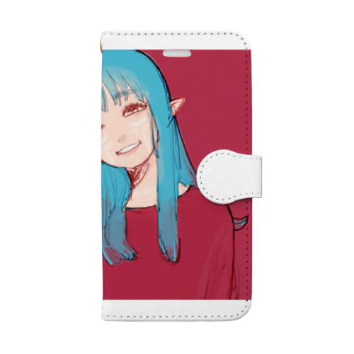 作り笑い Book-Style Smartphone Case