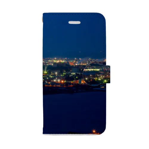 工場夜景1 Book-Style Smartphone Case