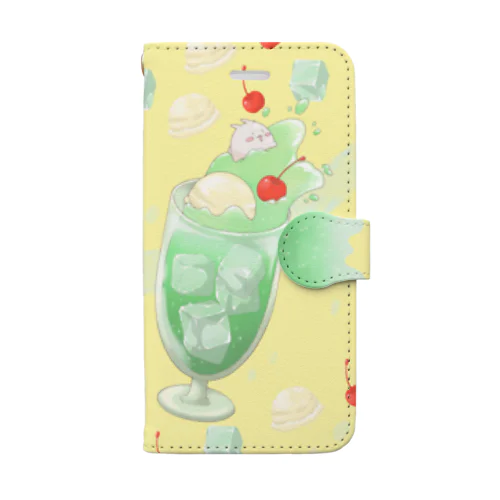 クリームソーダ」手帳型スマホケースの通販 ∞ SUZURI（スズリ）