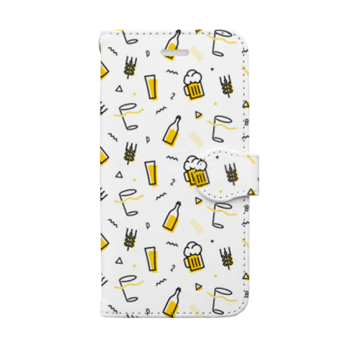 ビール モノグラム Book-Style Smartphone Case