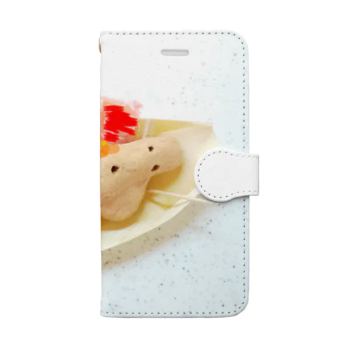 ミネラル豊富なはにわさん。タコ焼き風味 Book-Style Smartphone Case
