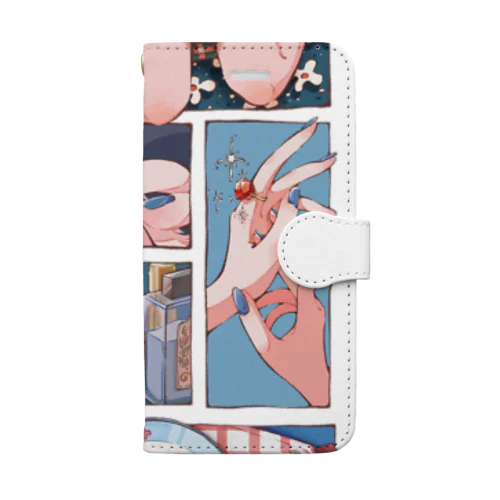 コバルトブルー Book-Style Smartphone Case