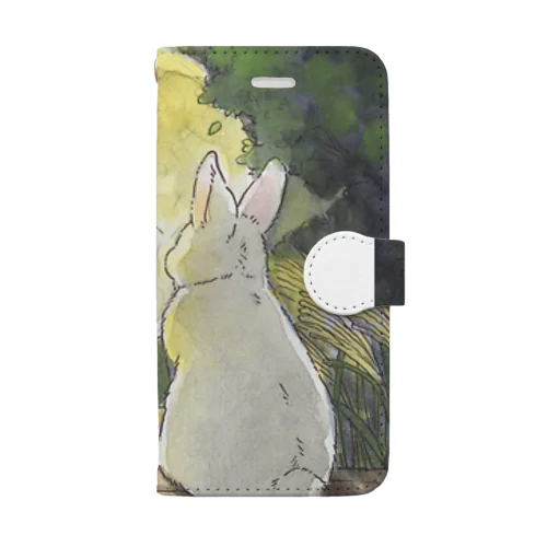 お月見うさぎさん Book-Style Smartphone Case