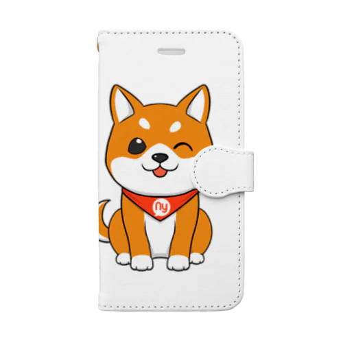 柴犬ウィンク Book-Style Smartphone Case