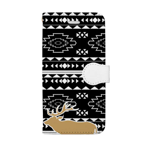 エゾシカオルテガ・キャンプグッズ Book-Style Smartphone Case