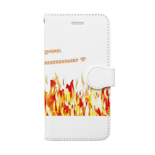 〝お前もサウナーにならないか？〟 Book-Style Smartphone Case