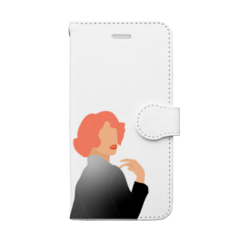 振り返り美人 Book-Style Smartphone Case