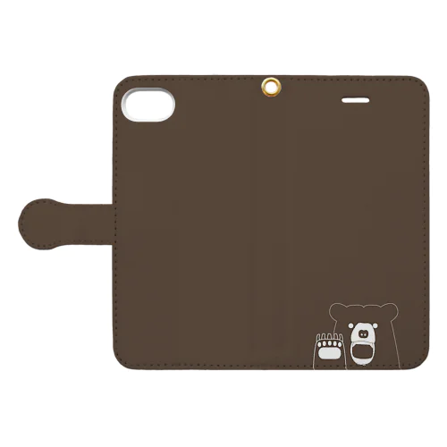 食うぞ_茶くまver. Book-Style Smartphone Case