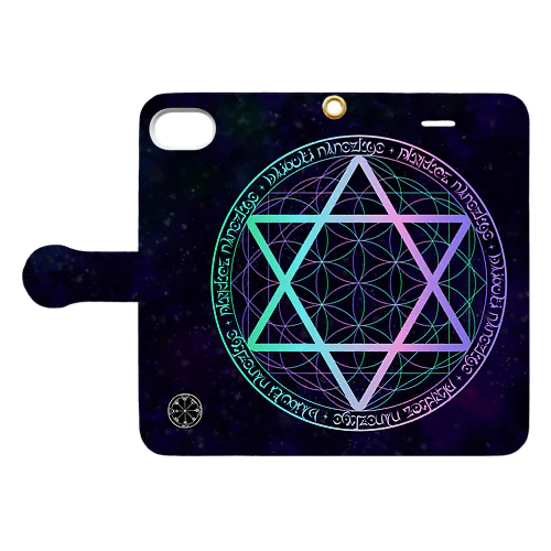 魔法陣スマホカバー Book-Style Smartphone Case