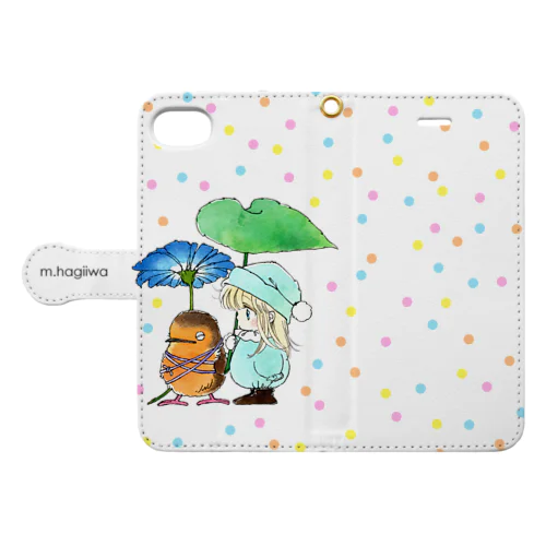 手帳型スマホケース　ポー＆リルフィ Book-Style Smartphone Case