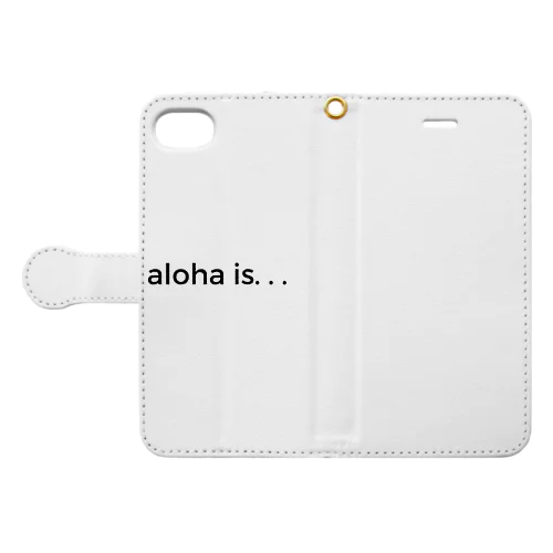 simple logo aloha is... Book-Style Smartphone Case
