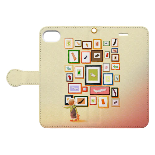 片っぽ靴下展 Book-Style Smartphone Case