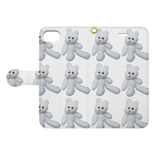 くまきち柄 Book-Style Smartphone Case