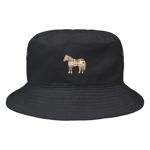 pattern horse B Bucket Hat