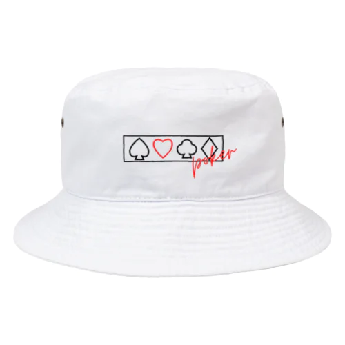 Four Suits Bucket Hat