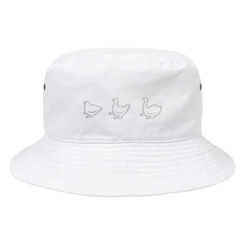 けものとりのさんかく(ライン) Bucket Hat