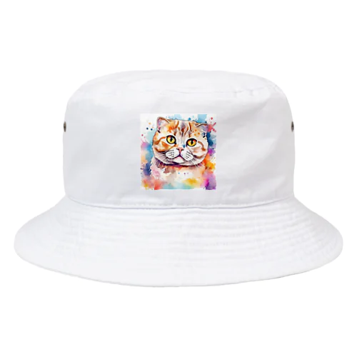 カラフルスコティッシュフォールド Bucket Hat