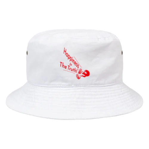 Happiness Is The Truth!（赤） Bucket Hat