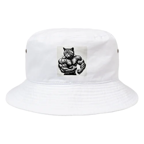 力持ちな猫 Bucket Hat