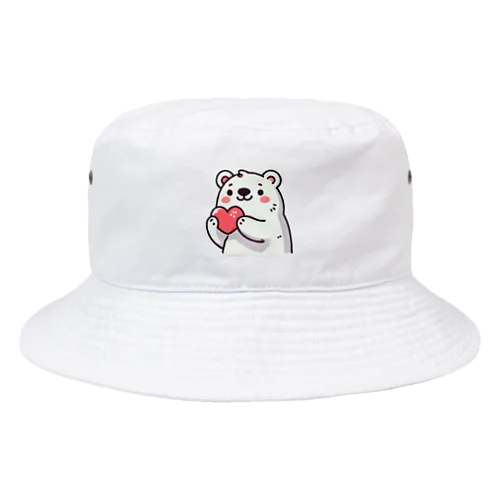 シロクマのハートフルグッズ Bucket Hat