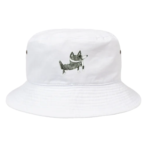 ボーダーコリーがいっぴき Bucket Hat