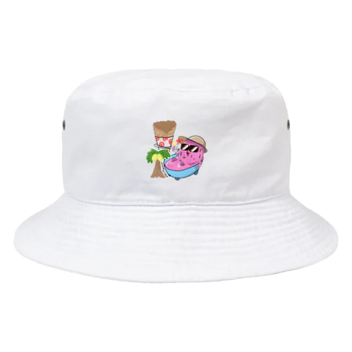 真夏のピンクアイスくん Bucket Hat