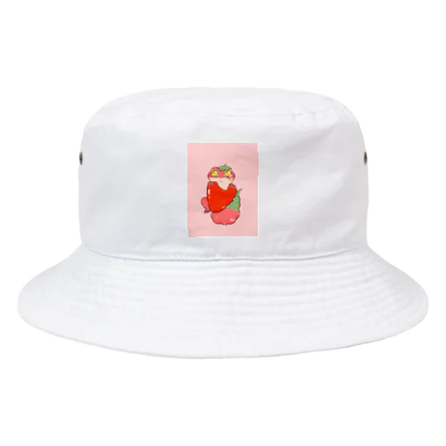 イチゴ×レオパ Bucket Hat