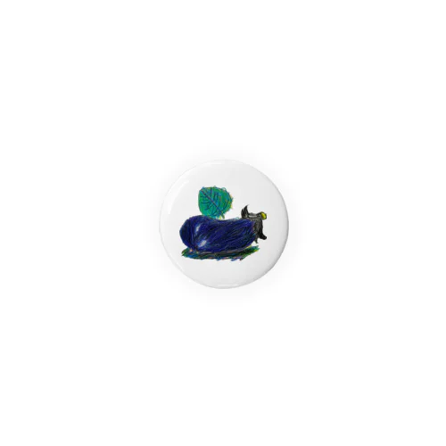 てーこイラスト　なすのナースちゃん Tin Badge
