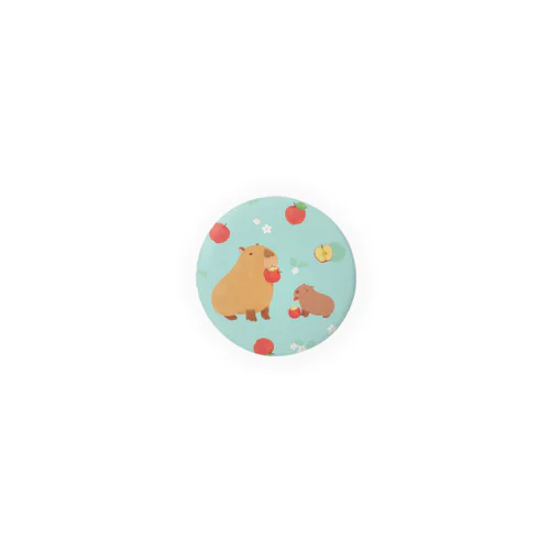 カピバラりんご Tin Badge