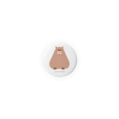 カピバラおすわり Tin Badge