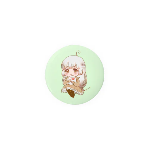 いつでも目に留めて☆ぴのちゃんバッジ　背景あり Tin Badge