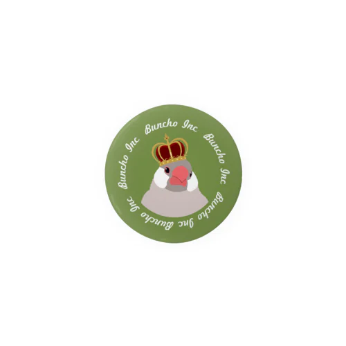 文鳥さん　王冠 Tin Badge