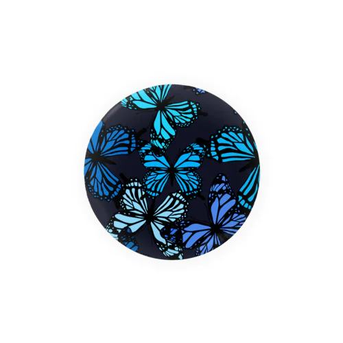 青い蝶 Tin Badge
