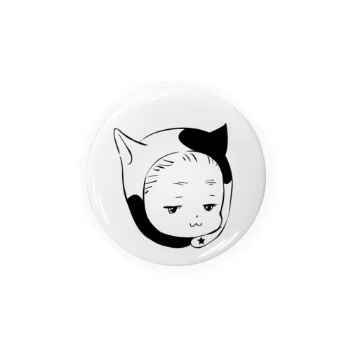 ねこかぶりさん Tin Badge