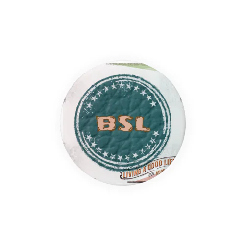 「BSL」square Tin Badge