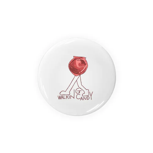 歩くりんご飴 Tin Badge