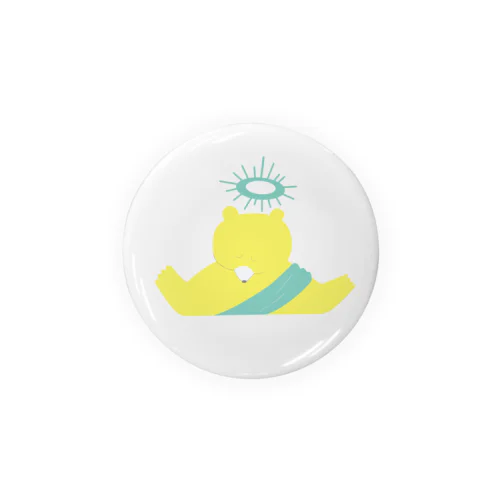 クマは神様 Tin Badge