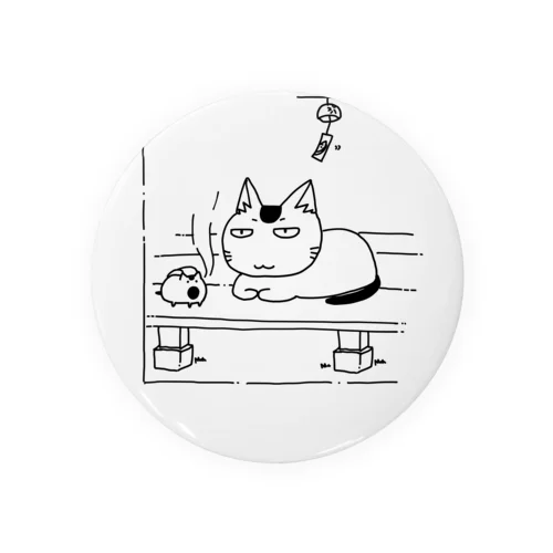 縁側にゃんこ Tin Badge