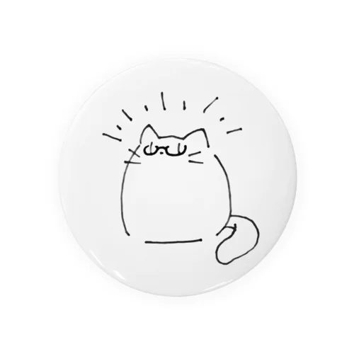 ユラウねこ003「うれしい波」 Tin Badge