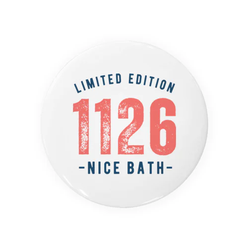 NICE BATH（前面） Tin Badge