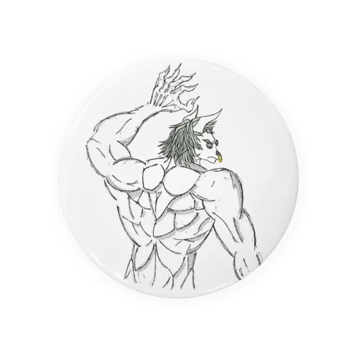 牛頭マッスルくん Tin Badge