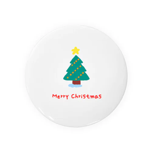 Merry Christmas Tin Badge