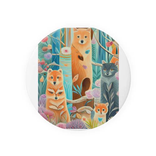 森の中の世界 Tin Badge