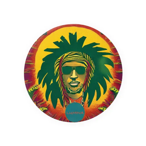Sun and ReggaeMusic Tin Badge