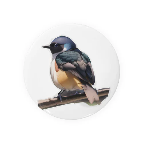 可愛らしいジョウビタキ Tin Badge