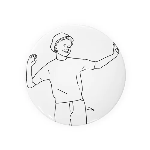 ご機嫌キッズ風ガール Tin Badge