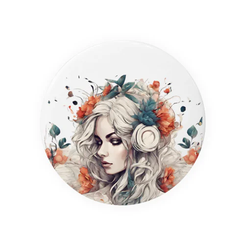 horde of flowers Tin Badge