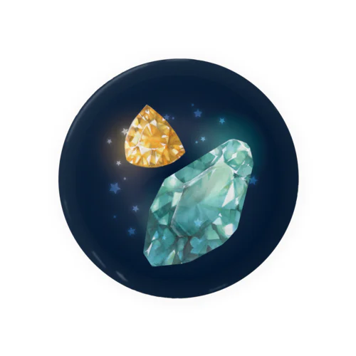 jewel（パライバトルマリン・トパーズ） Tin Badge